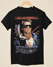 The Terminator - Camiseta negra unisex inspirada en póster de película segunda mano  Embacar hacia Argentina