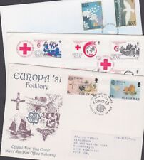 Ilha de Man 1981-95 FDC Liberdade da Paz Internacional Cruz Vermelha Europa Folclore comprar usado  Enviando para Brazil