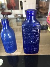 frascos antigos anteriores a 1900 veneno azul cobalto comprar usado  Enviando para Brazil