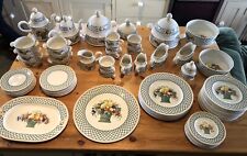 Used, Complete VILLEROY and BOCH “ Basket design “ dinner set for 7 people. MINT , for sale  Shipping to South Africa