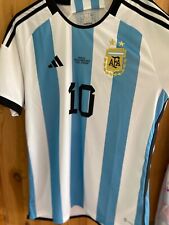 Camisa oficial autêntica Messi 10 Adidas Argentina final da Copa do Mundo 2022. Tamanho G comprar usado  Enviando para Brazil
