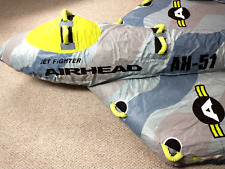Airhead Jet Fighter Inflatable 4-Person Rider Towable Boat Tube Display Tested, used for sale  Shipping to South Africa