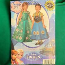 Fantasias de vestidos Disney Frozen Elsa Anna padrão simplicidade 1097 tamanho 3-8 sem cortes comprar usado  Enviando para Brazil