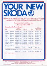 Skoda original price for sale  BATLEY