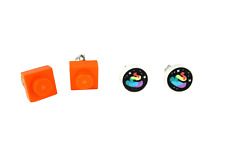 2 Conjuntos - Brincos perfurados Lego Dots, laranja e arco-íris cocô, 0,25" comprar usado  Enviando para Brazil