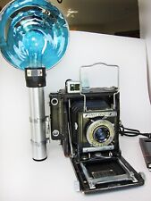 Câmera de imprensa gráfica Graflex 2 1/4 X 3 1/4 velocidades com flash comprar usado  Enviando para Brazil