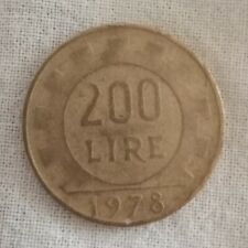 Monete Repubblica Italiana In Lire , 200 Lire datate 1981 e 1978 , Rare . usato  Termoli