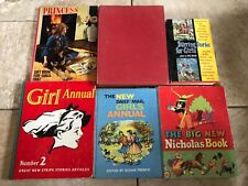 Used, 6 X hardbacked vintage childrens ANNUALS - some for girls for sale  CASTLEFORD