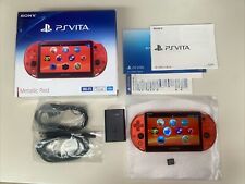 Used, SONY PlayStation PS Vita 2000 Metallic Red Console Near MINT CONDITION 8gb CIB for sale  Shipping to South Africa