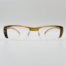 Óculos Markus T masculino feminino angular marrom chifre Buffalo Horn Mod. H 00617 Novo comprar usado  Enviando para Brazil