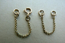 Usato, 9ct Gold extender rolo chain for necklace or pendant 3cms or 3.5cms with clasp usato  Spedire a Italy