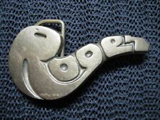 ROGER NAME PIPE BRASS HIPPIE BELT BUCKLE! VINTAGE! RARE! 1970s! TAIWAN! WEED BUD for sale  Diamond Bar