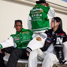 Jaquetas bordadas com letras 2024 casaco masculino uniforme de beisebol casal jaqueta solta comprar usado  Enviando para Brazil