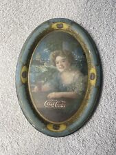 Antique Vintage 1909  Coca-Cola Coke Advertising Exhibition Girl Tip Change Tray for sale  Shipping to Canada
