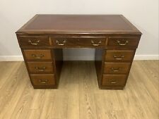 Mahogany kneehole pedestal for sale  WIMBORNE