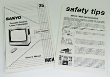 Usado, Instrucciones de funcionamiento de TV a color vintage Sanyo DS25830 AÑOS 80 manual segunda mano  Embacar hacia Argentina