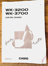 Casio WK-3200 & WK-3700 Keyboard Owner's Manual ~ SPANISH VERSION, used for sale  Shipping to South Africa