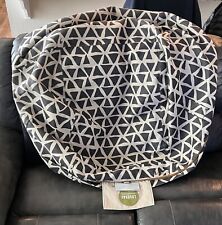 LoveSac Cover CitySac 4 COVER ONLY Tan Black Triangle Pattern Design Excellent!, used for sale  Shipping to South Africa
