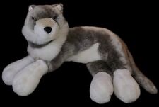 Pelúcia lobo cinza 9" Advance Concepts L. C. 2002 brinquedo de pelúcia cachorro pequeno deitado  comprar usado  Enviando para Brazil
