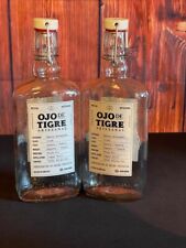 2 garrafas vazias de mezcal ojo de tigre artesanal com tampa, usado comprar usado  Enviando para Brazil