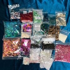 1 And 1/2 LB LOT Scrapbooking SHAPED SEQUINS, used for sale  Shipping to South Africa