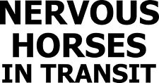Nervous horses transit for sale  ABERDEEN