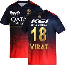 RCB Virat 18 Printed Jersey Cricket Sports Shirt IPL T20 World Cup ipl Jersey US for sale  Shipping to South Africa