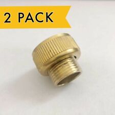 (2 Pack) 1/2" Male NPT Pipe to 3/4" Female Garden Hose End GHT Adapter, used for sale  Shipping to South Africa