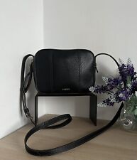 Fossil Gemma Black Pebbled Leather Camera Crossbody Shoulder Bag, used for sale  Shipping to South Africa