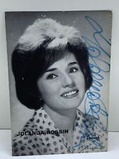 Music - Autograph of Italian singer Jolanda Rossin - 1960s for sale  Shipping to South Africa
