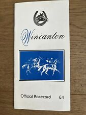 Wincanton official racecard for sale  BRISTOL