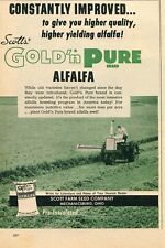 1966 small Print Ad of Scotts Gold'n Pure Alfalfa Seed, used for sale  Shipping to South Africa