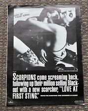 Scorpions love first for sale  Rockville