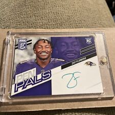 2023 Elite Pen Pals Zay Flowers Green Ink SSP Auto On Card RC Ravens for sale  Shipping to South Africa