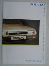 Subaru brochure 1988 for sale  BOURNEMOUTH