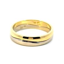 Alianza de boda Cartier LOVE ME oro 18K doble alianza anillo talla 9,75, usado segunda mano  Embacar hacia Argentina
