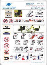 Safety Card Ariana Afghan Airlines Boeing 737-500 comprar usado  Enviando para Brazil