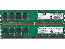 Usado, KIT DE MEMÓRIA RAM DIMM 2GB 2x1GB PC2 5300 DDR2-667 CRUCIAL MICRON CT12864AA667.M8FH comprar usado  Enviando para Brazil