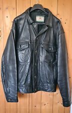 Levis black leather for sale  KNEBWORTH