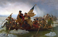 Used, Oil painting George Washington Crossing the Delaware by Emanuel Leutze 36"x48" for sale  Shipping to Canada