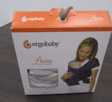 Ergobaby Aura Baby Wrap Grey & Cream Stripe Newborn+ 8-25lbs/3.6-11.3kg for sale  Shipping to South Africa