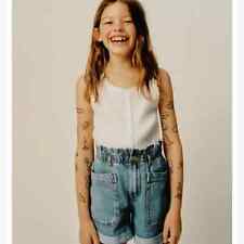 Usado, Bermuda jeans infantil bolsa de papel ZARA meninas tamanho 13/14 comprar usado  Enviando para Brazil