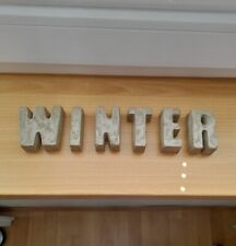 Winter betonbuchstaben schrift gebraucht kaufen  Sibbesse