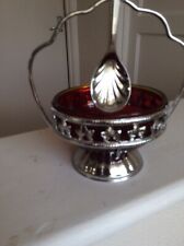 Red glass bowl for sale  ILMINSTER