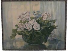 Used, Anna Sophie Gasteiger Vintage Wooden Framed Large Floral Print  61cm x 47.5 cm for sale  Shipping to South Africa