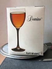 LUMINARC : Carton De 4 Verres Sur Pied Noir - Domino Verre à vin 24,5 cl, occasion d'occasion  Boran-sur-Oise
