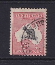 Canguru AUSTRÁLIA... 1932-45 CofA wmk.  £ 2 preto e vermelho usado comprar usado  Enviando para Brazil