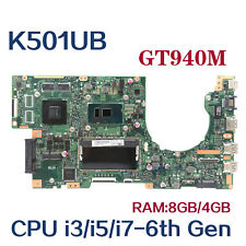 Usado, Placa-mãe I3-6100U GTX950M 4GB/8GB-RAM para Asus K501UX A501UX K501U K501U comprar usado  Enviando para Brazil