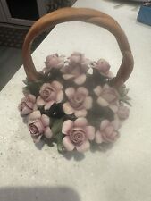 Capodimonte flower basket for sale  STAFFORD