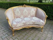 Used, Exquisite 1900's French Louis XVI Corbeille Settee in Pink Damask for sale  Shipping to South Africa